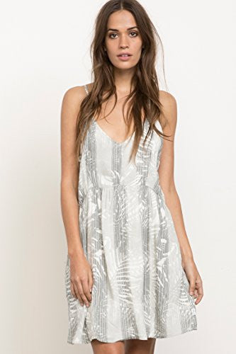 RVCA Junior's New Palm V-Neck Dress