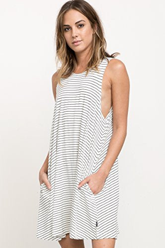 RVCA Junior's Sucker Punch Stripe Swing Dress