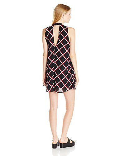 ALMOST FAMOUS Women's Mock Neck Aline Dress