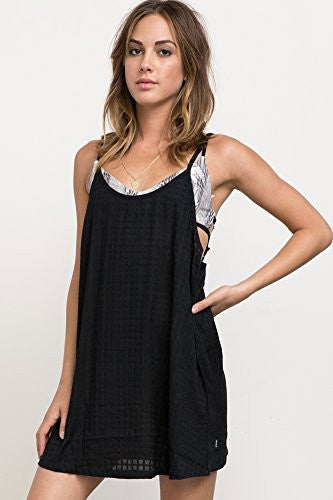 RVCA Women's Checked on Tank Dress Cover up